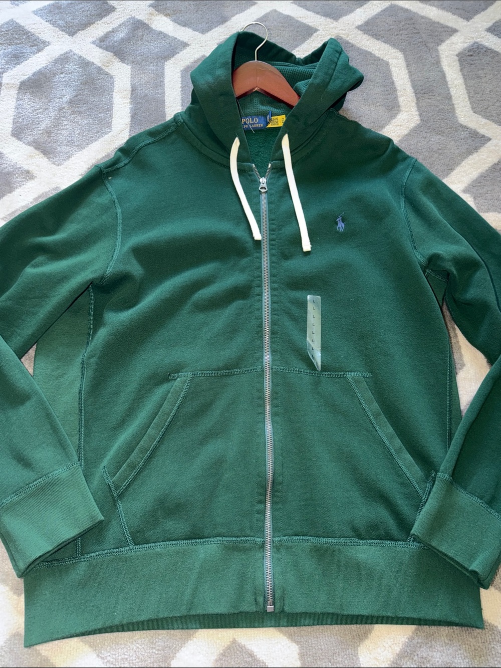 Polo by Ralph Lauren Green Full-Zip Hoodie Sweatshirt / NEW